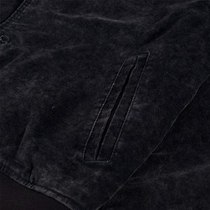 Custom Logo Acid Wash <b>Vintage</b> Men's Streetwear <b>Coach</b> Jacket Casual Cotton Canvas Windbreaker Workwear Oversized Snap Button Coat - Product Image 5
