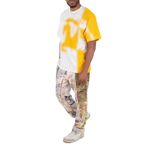 Unisex <b>T</b>-Shirt Silk Screen Printed 100% Cotton Nonwoven 220 Grams Front And <b>Back</b> Dye Print - Product Image 5