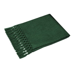 Manta de Algodón 100% de Estilo Liso para Todas las Estaciones, con Grandes Flecos, Ecológica, Suave y de Calidad Premium para Decoración Navideña - Product Image 5