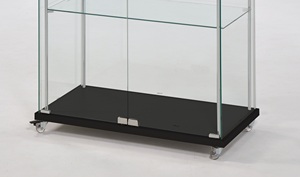 Modern Glass Display Cabinet with 3 Adjustable Shelves Slab <b>Door</b> Living Room Furniture - Product Image 4