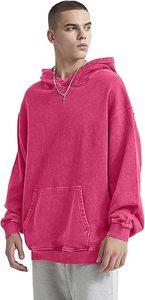 Sweat à capuche unisexe vintage délavé, style streetwear, coupe oversize, en coton - Product Image 2