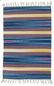 Wholesale Beautiful Cotton Handloom Cutshuttle <b>Rug</b> / Runner Assorted Designs & Assorted Colors Travel <b>Camping</b> Prayer - Product Image 2