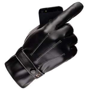 Guantes Deportivos de Ciclismo de Invierno de Cuero Genuino, Resistentes al Viento, Impermeables y a la Abrasión, para Motociclismo al Aire Libre - Product Image 3