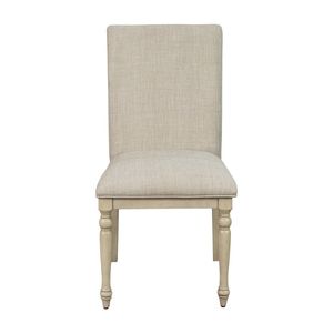 Set di 2 Sedie da Pranzo Imbottite con Gambe in Legno Lavorato - Product Image 3