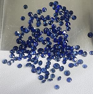 Zafiro Azul Natural de Primera Calidad, Calentado, Corte Redondo de 2-3.5mm, Color Azul Real, Gema Suelta para Hacer Collares - Product Image 3