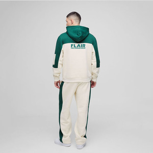 Men’s Premium Regular Fit <b>Colour</b> Block Hooded Tracksuit <b>Set</b> – Hoodie & Jogger Pants - Product Image 2