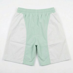 Ensemble coupe-vent en nylon blanc pastel pour homme, personnalisable avec logo, haute qualité, idéal pour l'été, streetwear, vestes et shorts. - Product Image 5