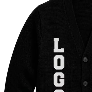 Add Custom Logos Winter <b>Cardigan</b> Print School Sorority OEM ODM Sweater - Product Image 4