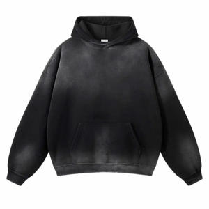 Sudadera con Capucha Personalizada para Hombre, Estilo Desgastado, Lavado Ácido, Oversize, 500GSM, 100% Algodón, Sudadera con Estampado - Product Image 5