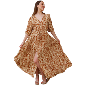 Vestido Largo Estampado Floral para Mujer, Estilo Resort - Product Image 5