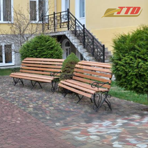 Sillas de Comedor Modernas para Exteriores, Bancos de Metal para Patio, Jardín o Parque, con Estructura de Hierro Resistente y Estilo Decorativo Elegante - Product Image 6