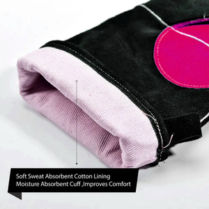 Gants de travail de soudage personnalisés avec logo, nouveau style, prix raisonnable, cuir de vachette de qualité supérieure, ignifuges, pour soudeurs - Product Image 6