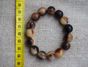 Women's Necklace Handmade <b>Rope</b> Chain Solid Natural Horn Peach Resin Animal Design FAIZA CRAFT FC-1919 - Product Image 5