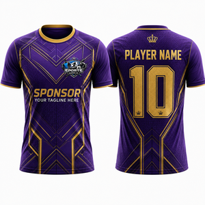 Camiseta de Fútbol de Alta Calidad, Tejido Interlock Suave, Acabado de Tacto Suave, Rendimiento Atlético, Uniformes OEM para Jóvenes - Product Image 1