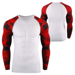 Toutes tailles, manches longues, respirant, anti-UV, anti-bactérien, écologique, séchage rapide, personnalisable, polyester/spandex, rashguards pour hommes - Product Image 1