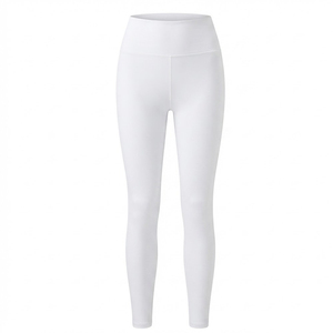 Plain Dyed 100% Polyester Material Made Women <b>Leggings</b> Sports Wear Style Women <b>Leggings</b> With OEM Service - Product Image 4