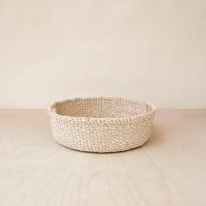 Cesta redonda sencilla de mimbre tejida a mano, cesta de almacenamiento ecológica al por mayor, hecha en Vietnam - Product Image 3