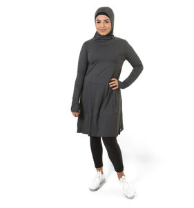 Traje de Baño Musulmán Islámico de Moda, Talla Grande, para Mujer, de Lujo, Sólido, Modesto, de Manga Larga, con Protección UPF50+, Ecológico - Product Image 6