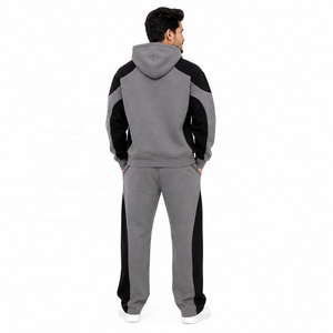 Unisex Raglan Hoodies Sweatshirt Set Casual Fleece <b>Tracksuit</b> Logo Front Pocket Oversized Fit Streetwear 100% Cotton Winter B2B - Product Image 3