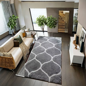 Tapis moderne Micro Shaggy en velours Tapis de broderie à motif de forme rectangulaire pour usage domestique Tapis et ensembles - Product Image 1