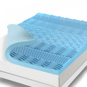 King Size <b>Firm</b> Gel <b>Mattress</b> <b>Topper</b>-7 Zone Comfort Compressed Affordable - Product Image 1