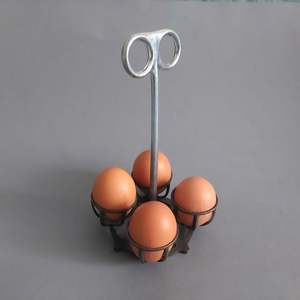 Elegante Soporte de Hierro para Huevos de Encimera, Organizador de Cocina que Ofrece Almacenamiento Práctico y Atractivo Aspecto Decorativo - Product Image 1