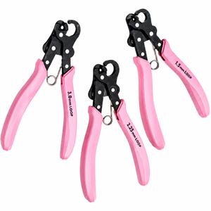 MANAN INSTRUMENTS Pince à boucler en acier inoxydable pour la création de boucles de fil de bijouterie 1,5 mm 2,25 mm 3,0 mm pour bracelets et boucles d'oreilles - Product Image 1