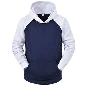 Conjunto Deportivo Unisex de Dos Piezas con Sudadera y Pantalones Jogger en Azul Marino y Blanco con Efecto Ácido - Product Image 2