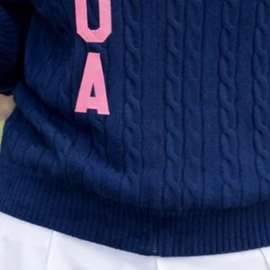 Jack and Jill Quarter Zip Cable Knit Sweater Classic Pullover High Neck Warm Knitted Casual <b>Long</b> Sleeve Top for <b>Men</b> Women Winter - Product Image 6