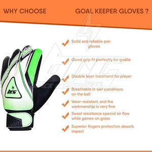 Guantes de Portero de Primera Calidad, Guantes de Portero con Logotipo Personalizado, Guantes de Portero de Cuero Genuino - Product Image 4