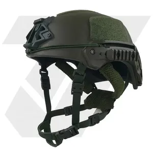 Fabrik taktische Sicherheitsgetriebe persönliche Verteidigung Stoßsystem Krieg Kampf Kampf PE Wendy-Helm mit taktischem Helm Seitenlauf