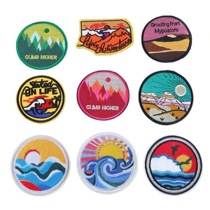 Custom Logo Woven Clothing Patches Label <b>Badge</b> Uniform Apparel Decoration OEM Supplier - Product Image 3
