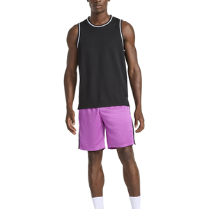 Shorts en maille unis pour hommes – Style streetwear décontracté, bas de tenue athlétique, pour le basketball, le quotidien et le jogging en extérieur - Product Image 3