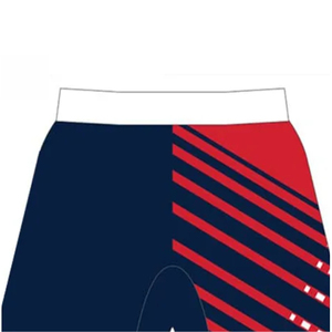 Shorts décontractés pour hommes, couleur marine unie, taille mi-haute élastique, en tissu tissé, coupe courte, style uni teint - Product Image 4