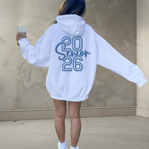 Sudadera con Capucha Extra Grande para Mujer, Diseño OEM, Estampado en la Espalda, 100% Algodón, Manga Larga, Estilo Casual para Otoño e Invierno - Product Image 2