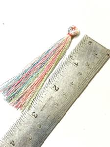 Manta de muselina con borlas bordadas al por mayor, 100% poliéster, decorativa para marcapáginas, cadenas corporales, teléfonos móviles y cortinas. - Product Image 6