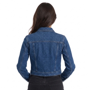Veste en jean pour femme, collection hiver 2026, en coton imprimé, design personnalisé, respirante, prix raisonnable, vente en gros - Product Image 2