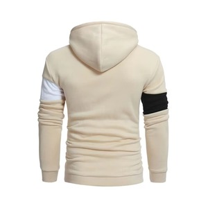 Sweat à capuche pour homme avec empiècements contrastés OEM/ODM |   Polaire patchwork |   Multicolore |   Vente en gros - Product Image 2