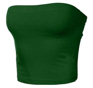 <b>Women's</b> <b>Strapless</b> Knitted Tank <b>Top</b> Solid Color Minimalist Regular Length Beige Casual Wear - Product Image 2