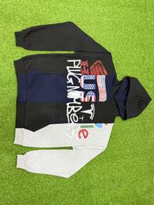 Sudadera con Capucha y Cremallera con Diseño de Logotipo Personalizado, de Alta Calidad, 100% Algodón Orgánico, Felpa Francesa, Estilo Urbano, Corte Holgado, para Invierno, 500g - Product Image 2