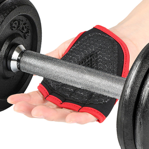 Unisex <b>Half</b> Finger Neoprene Fitness Gloves Adjustable Wrist Strap Non <b>Slip</b> Breathable Gym Weight Lifting Training Grip Gloves - Product Image 5