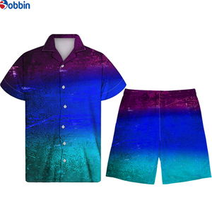 Summer Collection Customized Mens Button up Shirt Short Sleeve Beach <b>Pant</b> Summer Hot Sales Men's Suit Comfortable and Breathable - Product Image 6