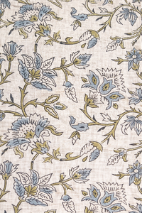 Tela de algodón estampada a mano al por mayor – Tela de algodón indio buti con estampado floral rojo para proveedores de ropa y textiles - Product Image 2