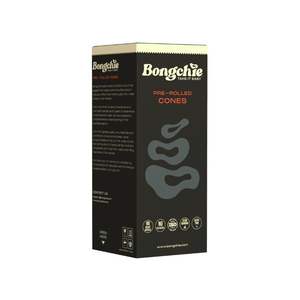 Bongchie Tower Box 900 Ultra-Thin 84mm <b>Pre</b> <b>Rolled</b> Green <b>Cones</b> One Quarter Slow Burning Paper - Product Image 1