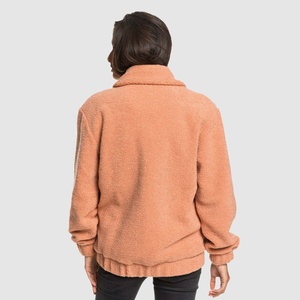 Vente en gros Veste polaire unisexe col montant épaule tombante fermeture éclair complète hiver chaud extérieur randonnée camping personnalisable - Product Image 3
