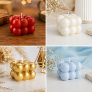 Vela Aromática Cuadrada Elegante Hecha a Mano con Cera de Soya, Aroma Frutal, Sin Humo y de Larga Duración, Ecológica, para Decoración de Bodas y Hogar - Product Image 2