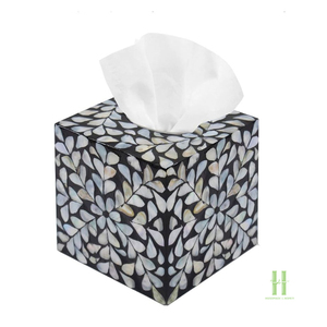 TOP SELLING Mother of Pearl Tissue Box Cover Eco Friendly Handmade Shell Inlay Tissue Holder Decorative Tissue Box for Home - Product Image 3