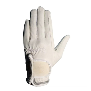 Guantes de equitación de cuero sintético, de dedo completo, resistentes al viento y antideslizantes, cómodos, unisex, para deportes de verano, con logo personalizado. - Product Image 2