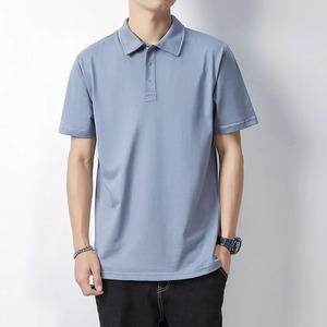 Polo de Algodón Puro para Hombre, Prenda Casual Esencial de Verano con Logotipo Personalizable para Ropa de Verano - Product Image 3