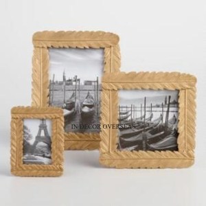 Cadre photo en bambou de qualité supérieure, rectangulaire, finition naturelle, écologique, décoration murale pour la maison et les hôtels. - Product Image 5